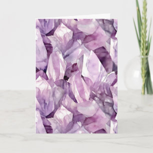 Birthstone Amethyst Birthday-kort Kort