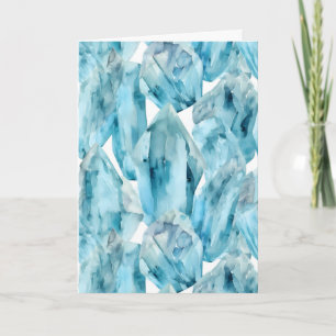 Birthstone Aquamarine Birthday Card Kort
