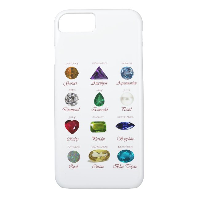 Birthstone Case-Mate iPhone Skal (Baksida)