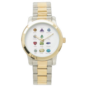 Birthstone-diagram Armbandsur