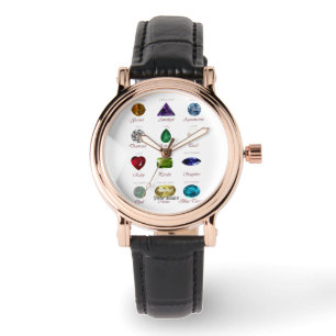 Birthstone-diagram Armbandsur