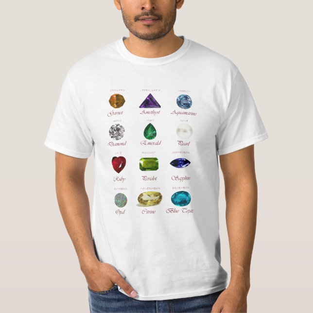 Birthstone-diagram T Shirt (Framsida)