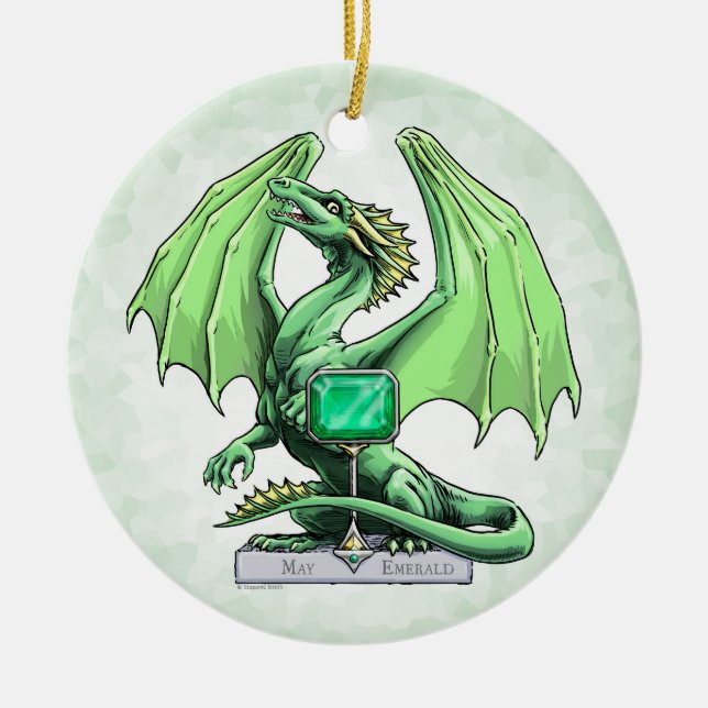 Birthstone Dragon: Emerald Ornament (Framsidan)