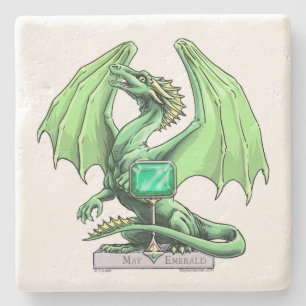 Birthstone Dragon: Emerald Stenunderlägg