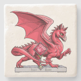 Birthstone Dragon i juli: Ruby Stenunderlägg
