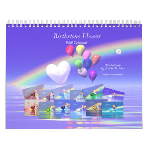 Birthstone Hearts and Balloons Kalender