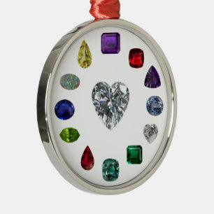 Birthstone Julgransprydnad Metall