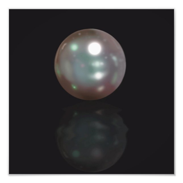 Birthstone Pearl June Fototryck (Framsidan)