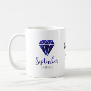 Birthstone-safir från mugg