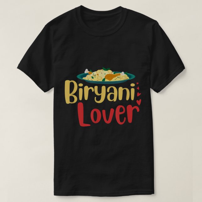 Biryani Lover Desi Bollywood Shaadi Hindi Funny Me T Shirt (Design framsida)