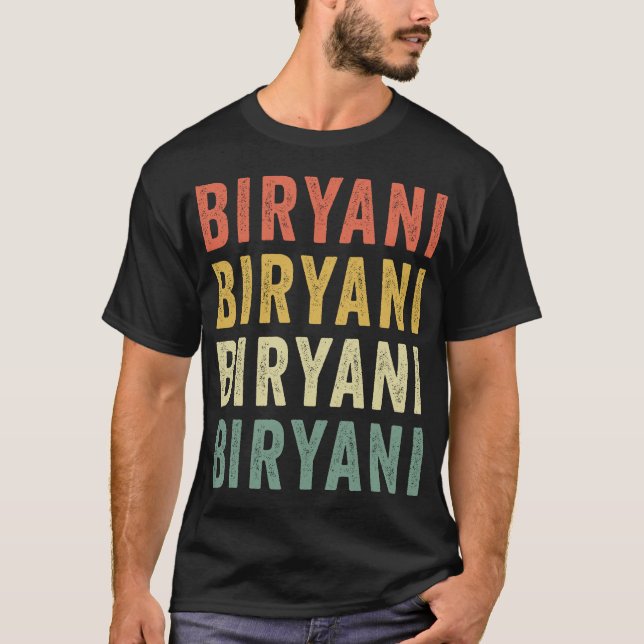 Biryani Retro T Shirt (Framsida)
