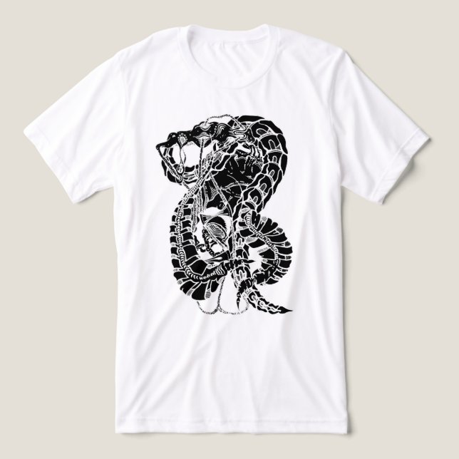bisarr Abstrakt Surreal Serpentine Insectile Art T Shirt (Design Framsida)