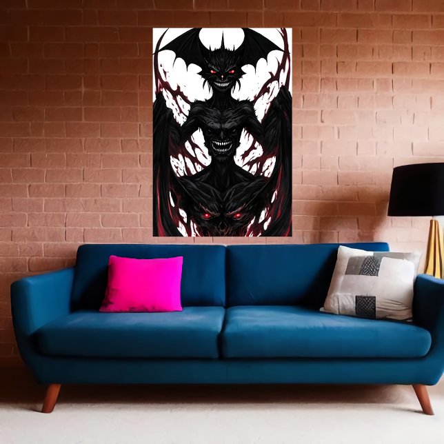 bisarr underligt monster porträtt | AI Art Poster (Skapare uppladdad)
