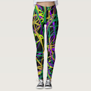 Bisarrt måla damasker leggings