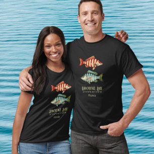 Biscayne Bay Florida nautisk fisk T Shirt