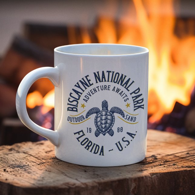 Biscayne Lagoon Reserve Florida Kaffemugg (Skapare uppladdad)