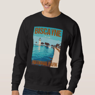 Biscayne National Park Miami Affischdesign Lång Ärmad Tröja