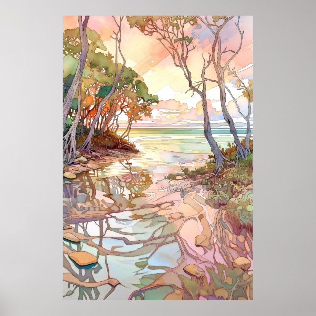 Biscayne nationalpark Art Poster (Framsidan)