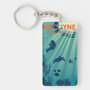 Biscayne nationalpark Florida Underwater Maritime Nyckelring