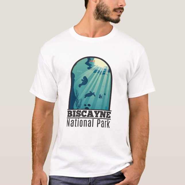 Biscayne nationalpark Florida Underwater Maritime T Shirt (Framsida)
