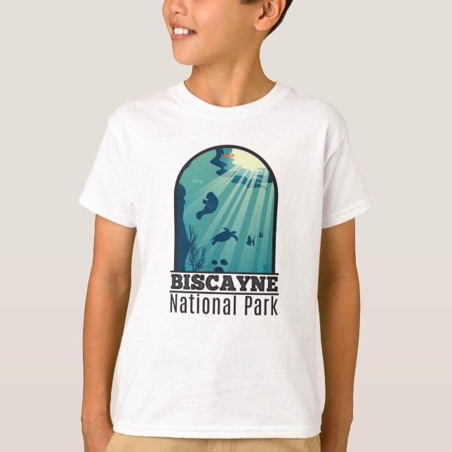 Biscayne nationalpark Florida Underwater Maritime T Shirt (Framsida)