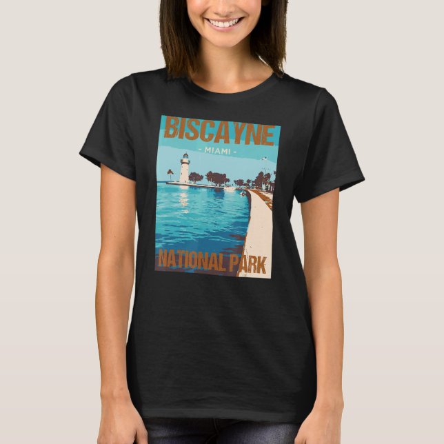 Biscayne nationalpark Miami Poster design T Shirt (Framsida)