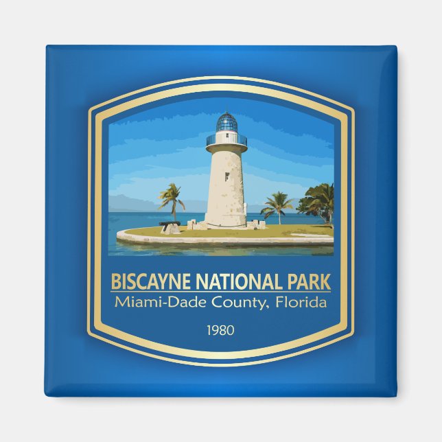 Biscayne nationalpark (PF) Magnet (Framsidan)