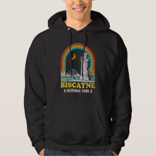 Biscayne nationalpark Vintage 70-tal 80-tal Campin Hoodie