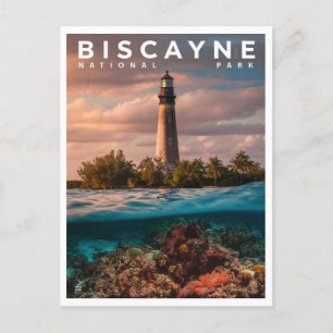 Biscayne nationalparkens fyr vykort