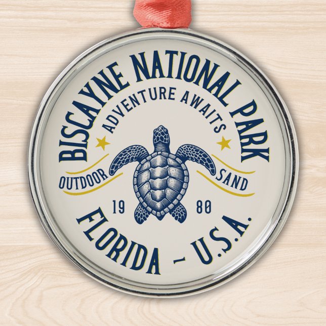 Biscayne Nature Reserve Florida Julgransprydnad Metall (Skapare uppladdad)