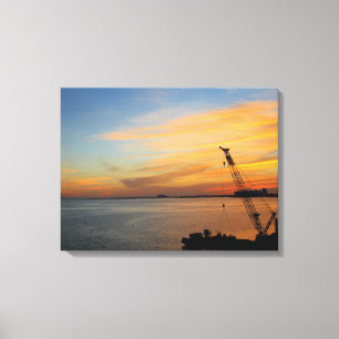 Biscayne sunset canvastryck