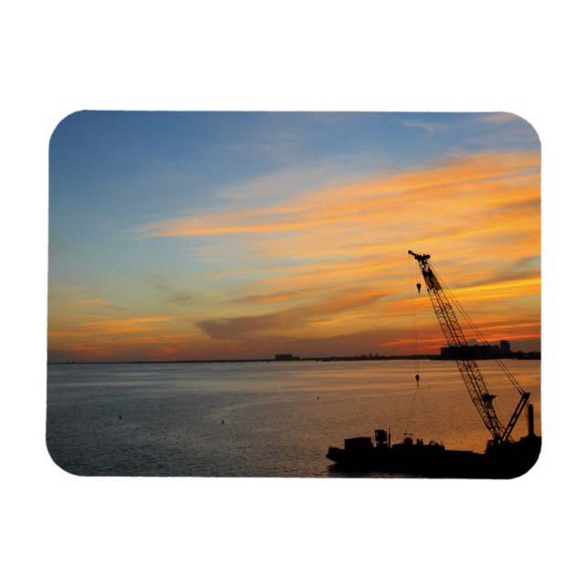 Biscayne sunset magnet (Horisontell)