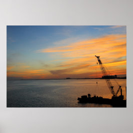 Biscayne sunset poster