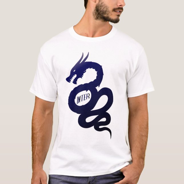 Biscione Inter Nerazzurro (den Visconti T Shirt (Framsida)