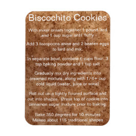 Biscochito New Mexico's official cookie recipe Magnet