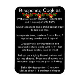 Biscochito New Mexicos officiella kakor recept Magnet