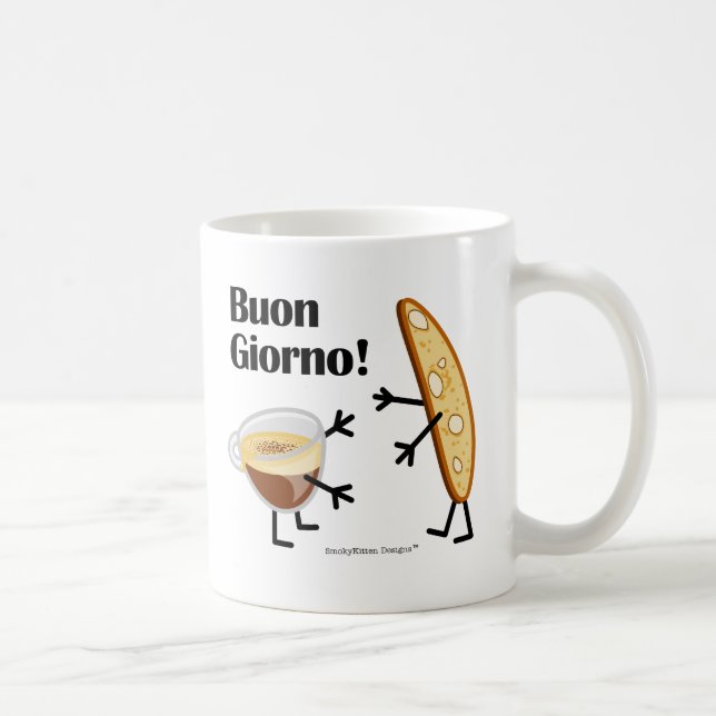 Biscotti & kaffe - Buon Giorno! Kaffemugg (Höger)