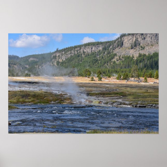 Biscuit Basin Avrinning, Yellowstone National Park Poster (Framsidan)