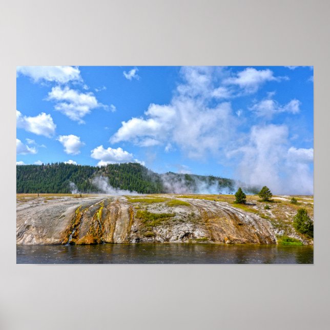 Biscuit Basin, Yellowstone nationalpark Poster (Framsidan)