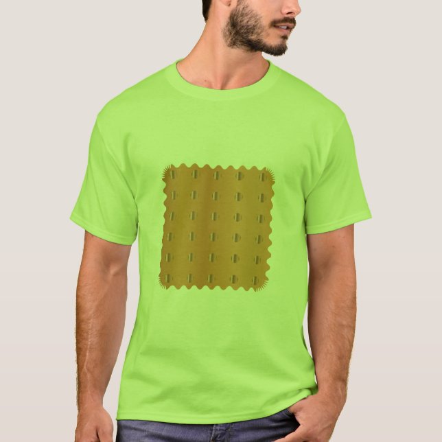 Biscuit Cookie Mönster Söt Mat älskare T-Shirt (Framsida)