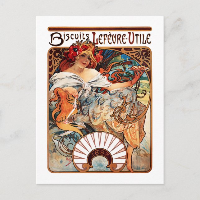 Biscuit, Mucha Vykort (Framsida)