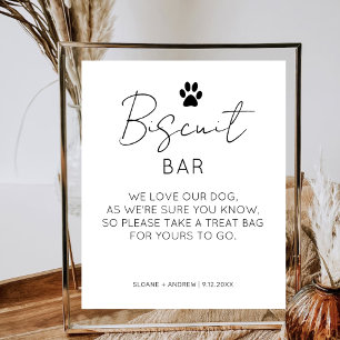 Biscuit Pub Pet Treat favor minimalist Bröllop Poster