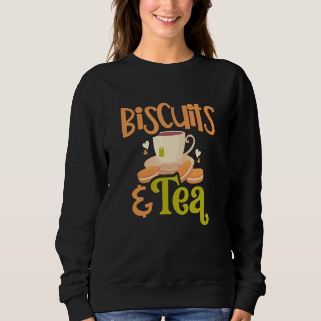 Biscuits And Tea Pastry Chef Baking Crackers Biscu T Shirt (Framsida)