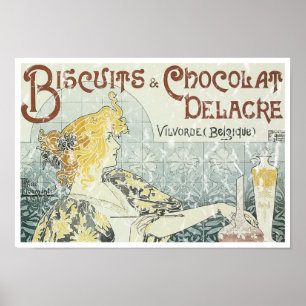 Biscuits & Chocolate Delacre - nödlidande Poster