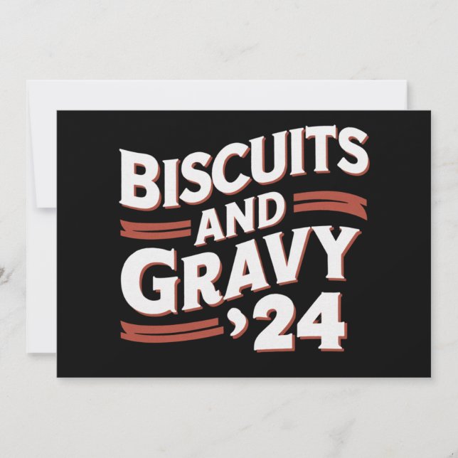 Biscuits Gravy 2024 Presidentvalet Food Inbjudningar (Framsida)