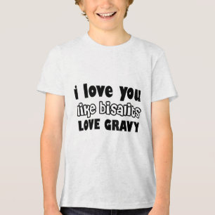 Biscuits Kärlek Gravy Fold T Shirt