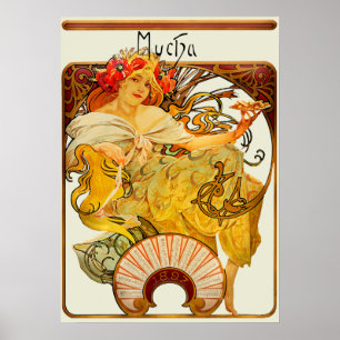 Biscuits Lefeure Utile Biscuits av Alphonse Mucha Poster