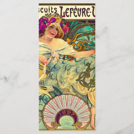 Biscuits Lefevre-Utile av Alphonse Mucha (1896) Meny