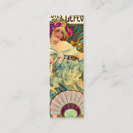 Biscuits Lefevre-Utile av Alphonse Mucha (1896) Mini Visitkort