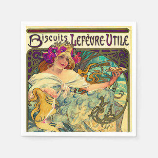 Biscuits Lefevre-Utile av Alphonse Mucha (1896) Pappersservett